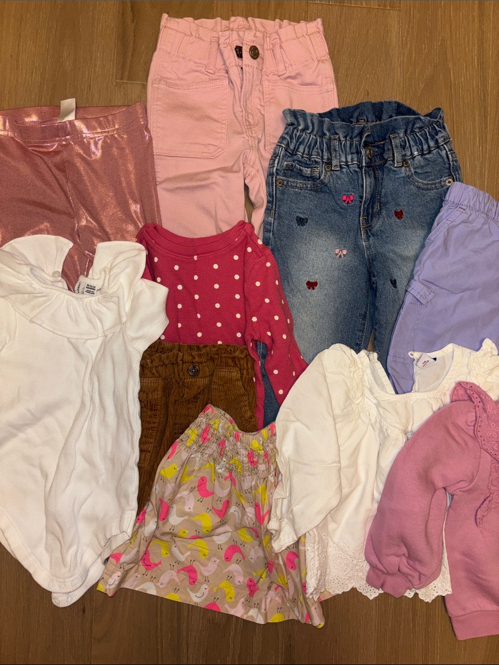 10 Piece Bundle of 18-24 month/ 2T Fall/ Winter Girls Clothing